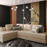 okretna sofa s drvenim mehanizmom