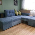 swivel sofa blue