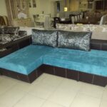 swivel sofa blue