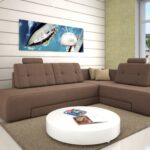 kutna sofa s okretnim mehanizmom