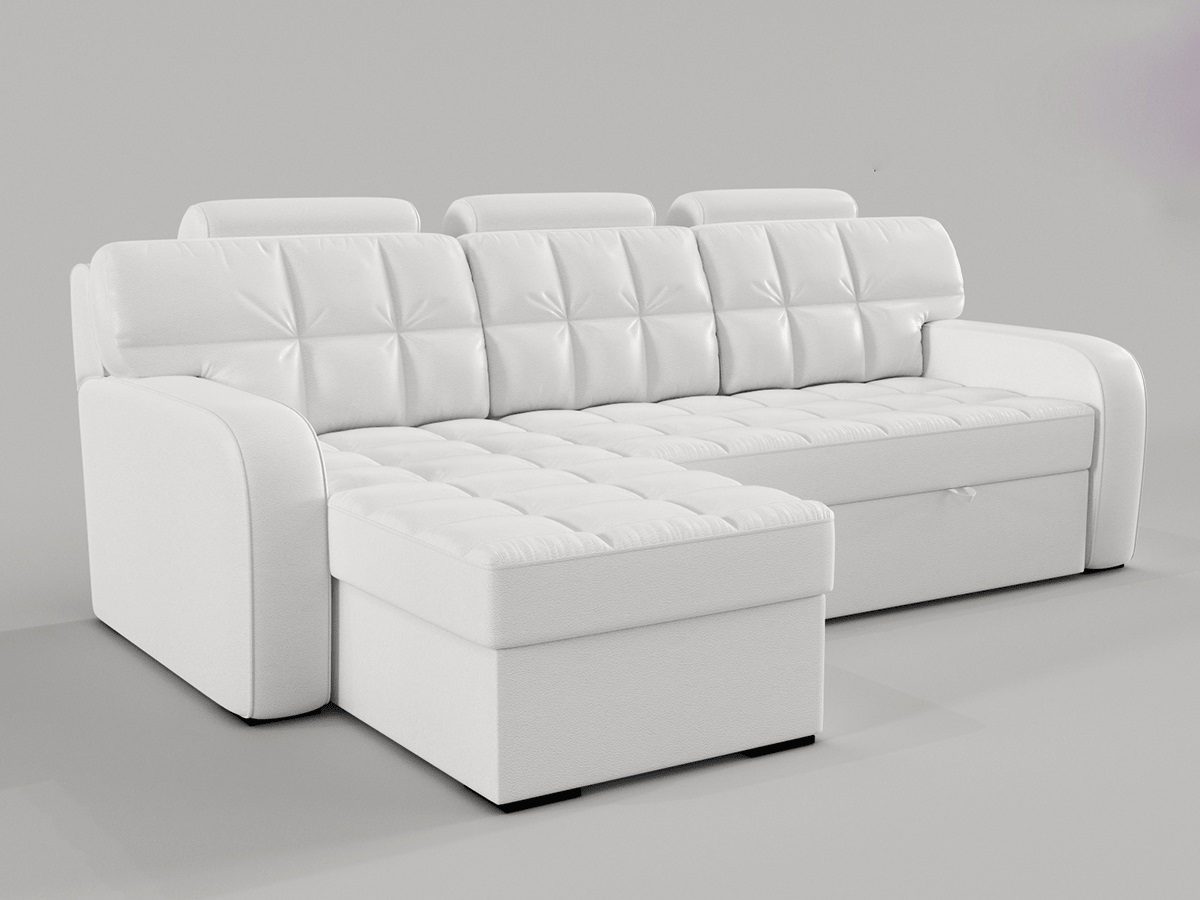 okretna kožna sofa