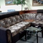 swivel sofa with pattern