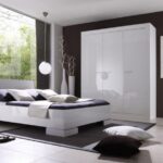 interesting design of a white bedroom