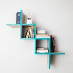 turquoise designer shelves