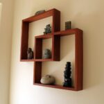 brown designer shelves