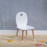 children's chair with heart