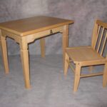 children's chair and table with drawer