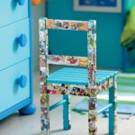 children's chair with stickers