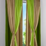 beige and olive curtains