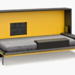 convertible sofa yellow with gray