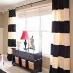 black and pink two-tone curtains