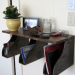 magazine rack wall shelf