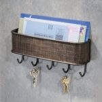 magazine rack with keys