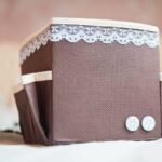 magazine rack box with lace