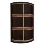 radius cabinet brown