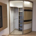 radius wardrobe beige with brown