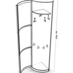 curved cabinet diagram