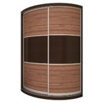 radius wardrobe in brown tones