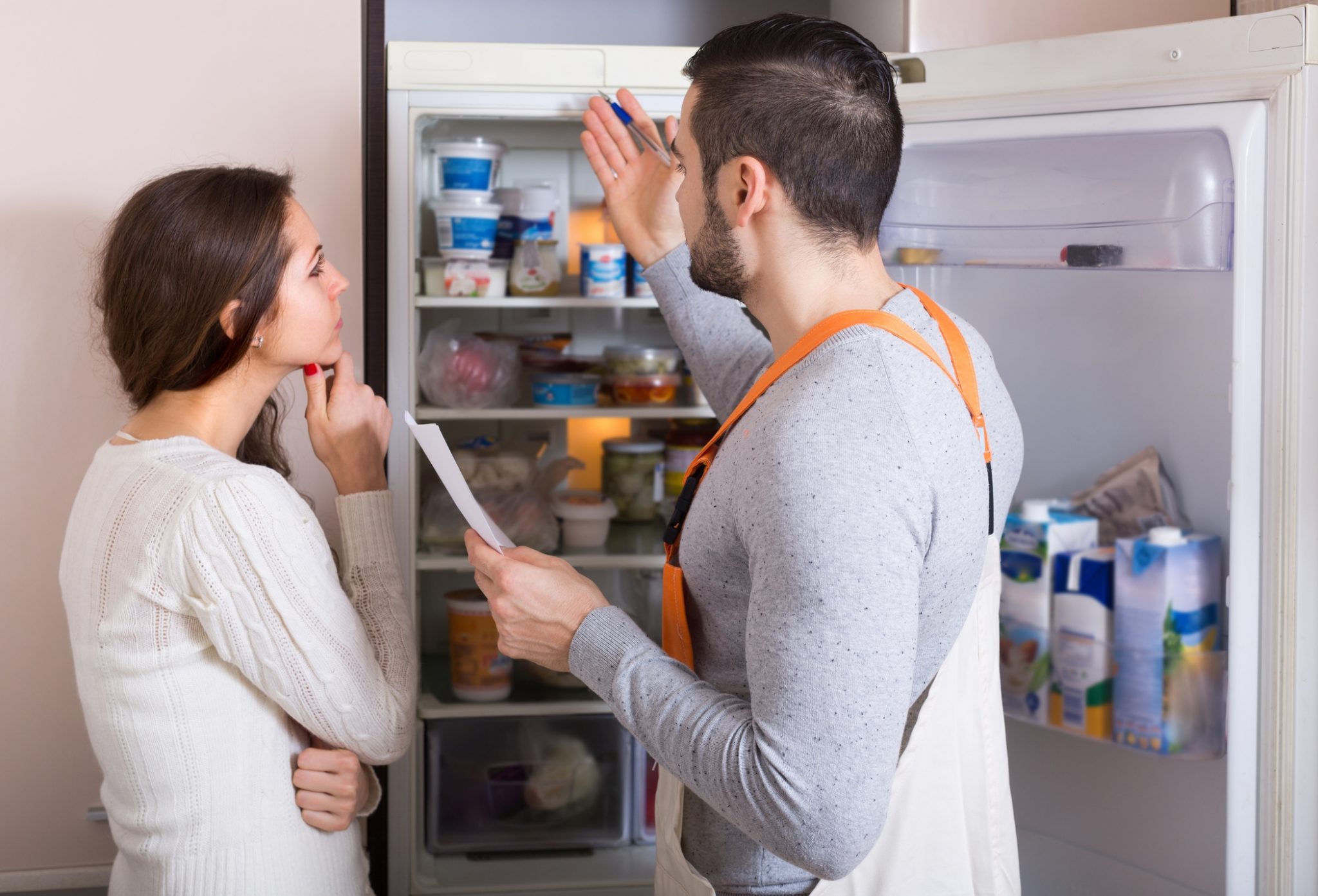 refrigerator leaks inside