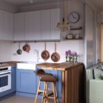 kitchen small blue