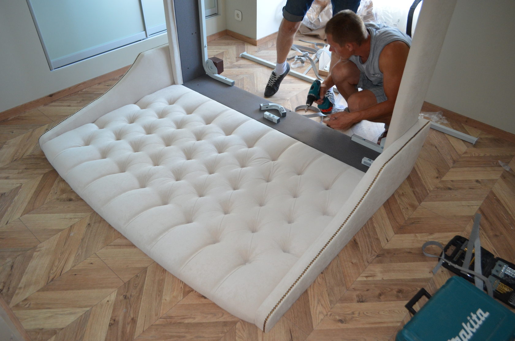 bed upholstery work