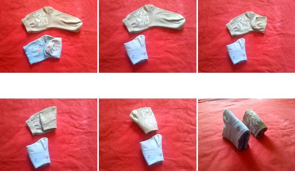 how to fold konmari socks