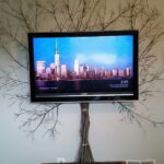 how to hide wires from the TV interior photo