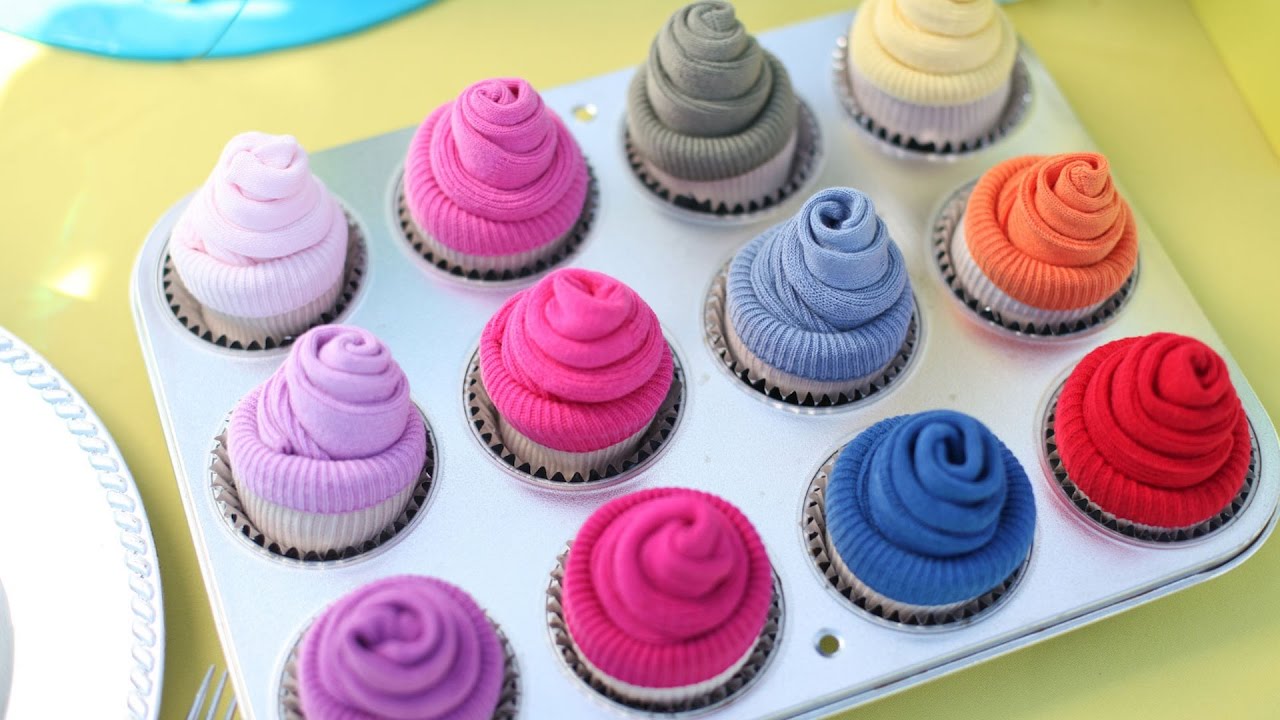 chaussettes cupcakes