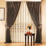 rideaux en satin classique