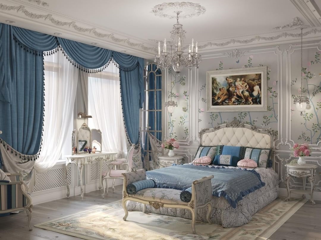 baroque curtains for the bedroom