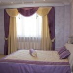 rideaux classique violet-beige