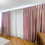 curtains classic pink