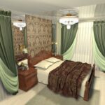 combination of curtains with walls