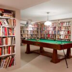 bookcase in the study