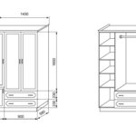 bookcase drawing