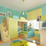 bedroom for boys bright