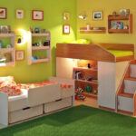 bedroom for boys green