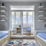 bedroom for boys with shelves