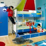 bedroom for boys bright