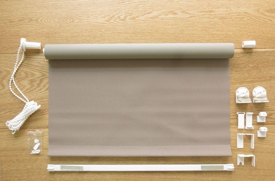 complete set of roller blinds