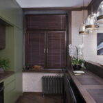 short curtains in the kitchen photo