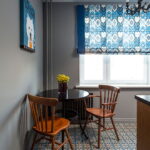 short curtains in the kitchen photo design