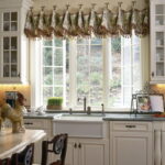 short curtains in the kitchen photo design