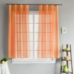 curtains for the kitchen orange