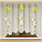 curtains for the kitchen with yellow roses