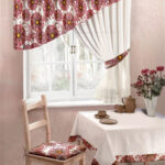 asymmetrical curtains for the kitchen