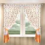 curtains for the kitchen in a small flower