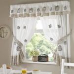 gray kitchen curtains