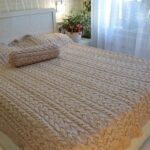 knitted bedspread