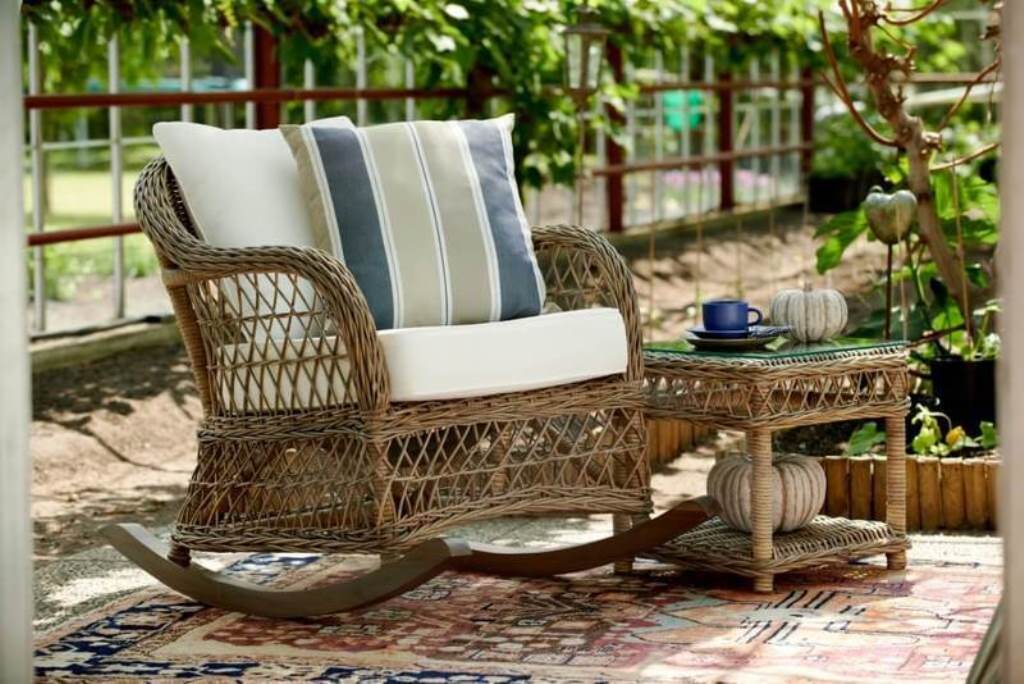 rattan garden chair